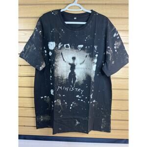 Psalm 69 Ministry AOP T-Shirt Black 2XL NWOT